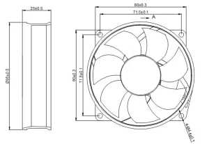 9525 Round Dimension